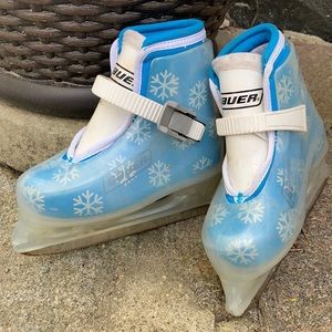 Girls Bauer Snowflake Ice Skates